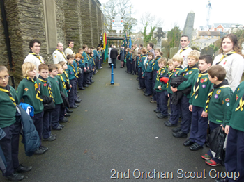 Guard of honour at the church