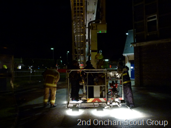 Going up in the Bronto Skylift.